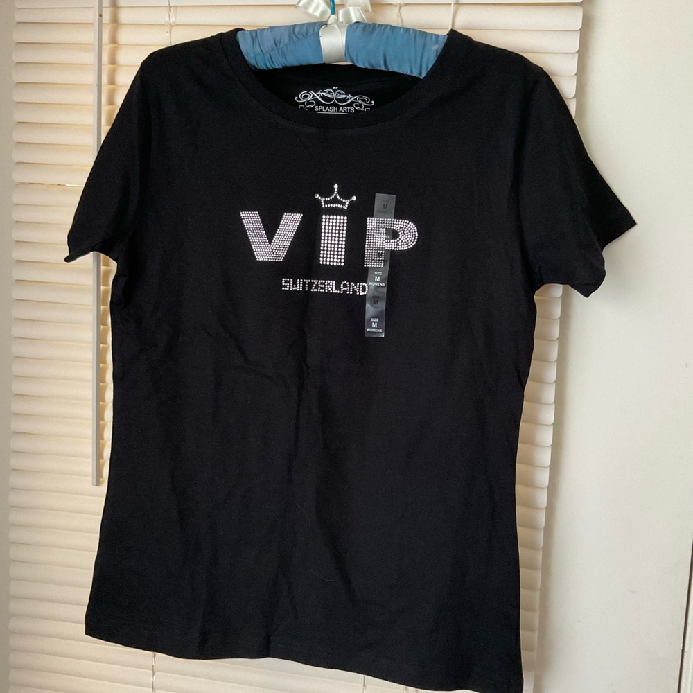 Splash Arts Top VIP Switzerland black Sz M cotton